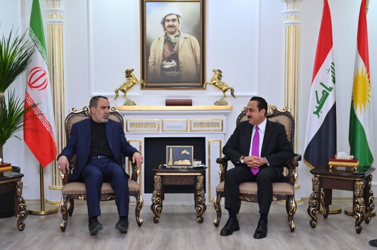 محافظ أربيل يستقبل القنصل العام لجمهورية الإسلامية الايرانية في أربيل