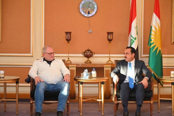 محافظ اربيل يستقبل محافظ مدينة وودج