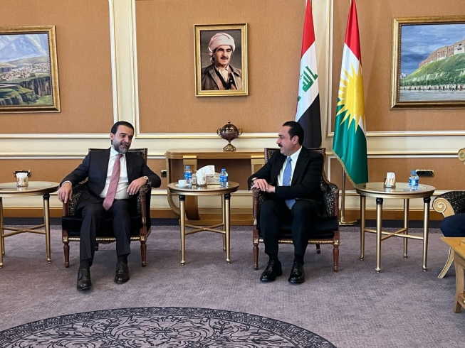 محافظ اربيل يستقبل رئيس مجلس النواب العراقي السابق