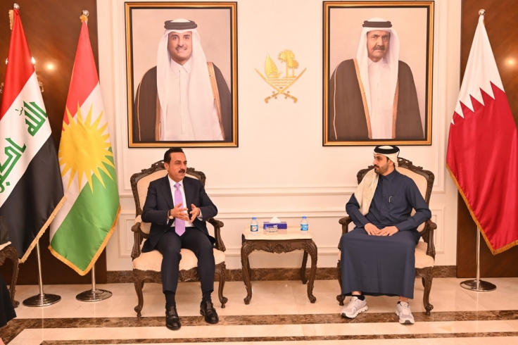 محافظ أربيل يلتقي القائم بالأعمال القنصلية القطرية في اربيل