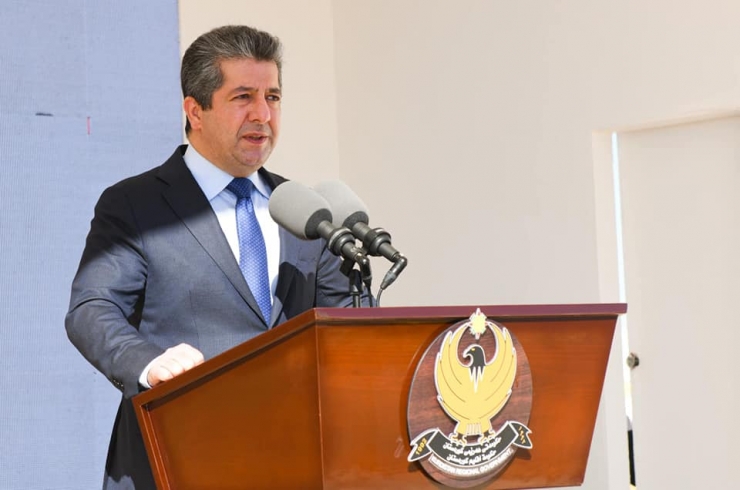 سەرۆکی حکومەتی ھەرێمی کوردستان بەردی بناغەی قوتابخانەیەک لە گوندی کۆری لە هەولێر دادەنێت