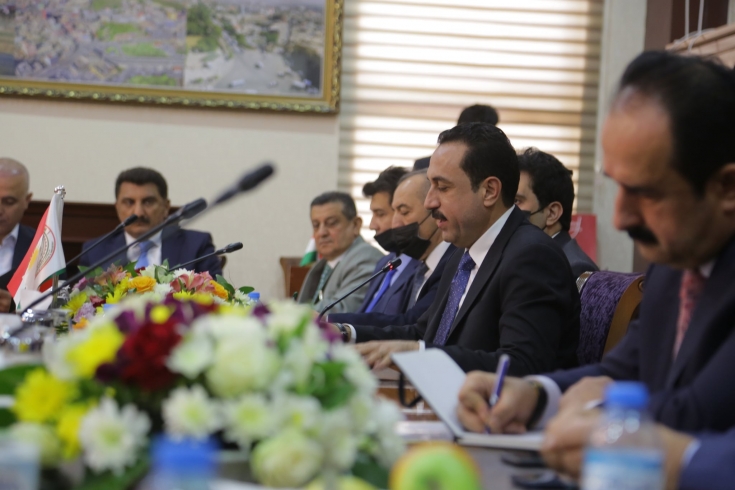 پارێزگاری هەولێر، له‌گه‌ڵ ژووری بازرگانی و پیشەسازیی هەولێر كۆبۆوه‌
