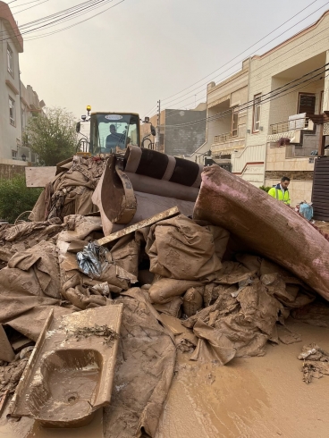 دەست بە پرۆسەیەکی گەورەى خاوێنکردنەوەی پاشماوەی لافاوەکەی هەولێر کرا
