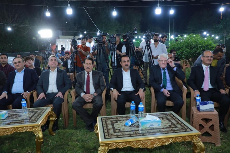 بەئامادەبوونی پارێزگاری هەولێر، شەوە ئاهەنگێکی موزیک و گۆرانی سازکرا