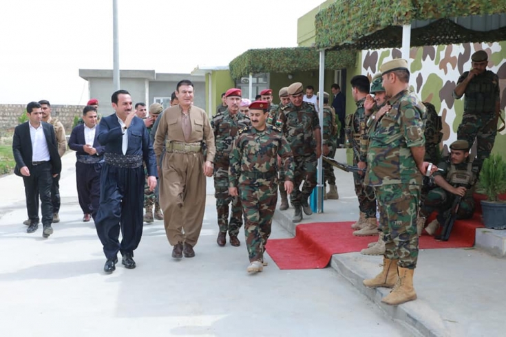 پارێزگاری هەولێر سەردانی میحوەری ڕۆژئاوای کەرکوکی هێزەکانی پێشمەرگەی کرد