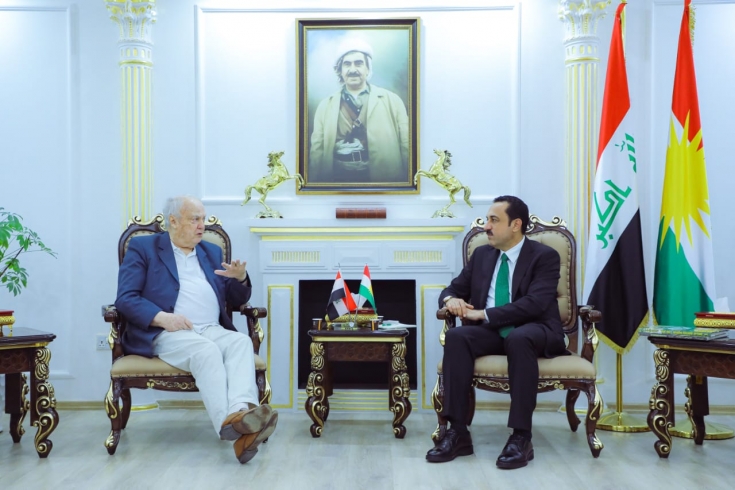 محافظ أربيل يستقبل المصور والصحفي الفرنسي فرانسوا لوفان