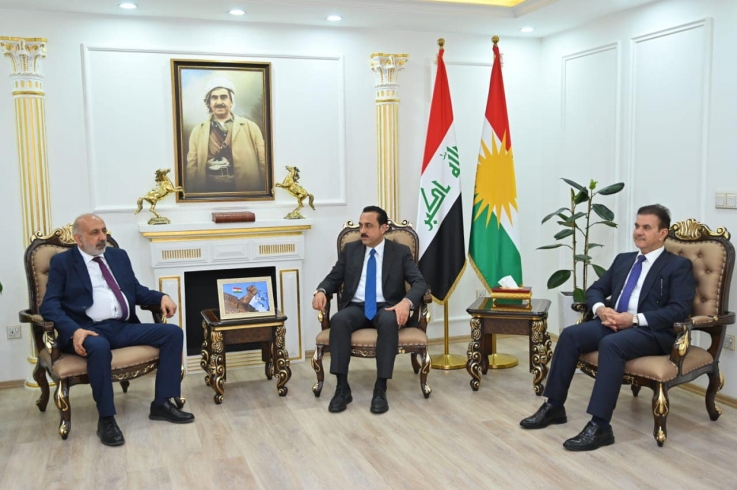 محافظ أربيل يستقبل رئيس غرفة تجارة ديار بكر