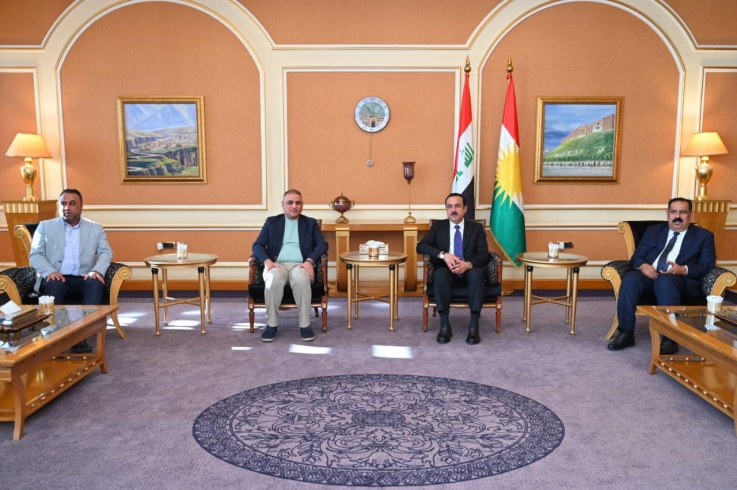 محافظ أربيل يستقبل محافظ الواسط والوفد المرافق له