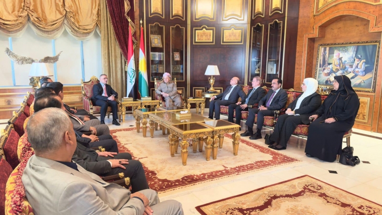 الرئيس بارزاني يستقبل محافظ واسط ووفداً من تحالف واسط أجمل