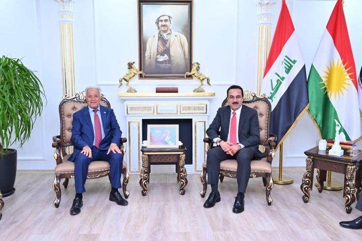 محافظ اربيل يستقبل رئيس الحزب الديمقراطي كوردستان - تركيا