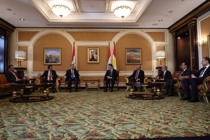 رئيس إقليم كوردستان يودّع وفد الإطار التنسيقي