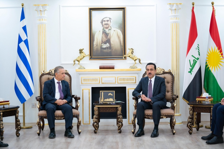محافظ أربيل يستقبل السفير اليوناني لدى العراق