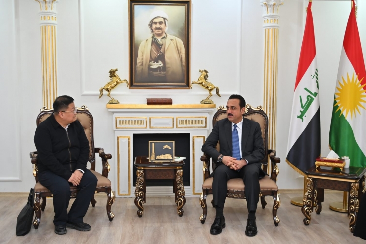 محافظ أربيل يستقبل وفدًا تجاريًا من جمهورية الصين
