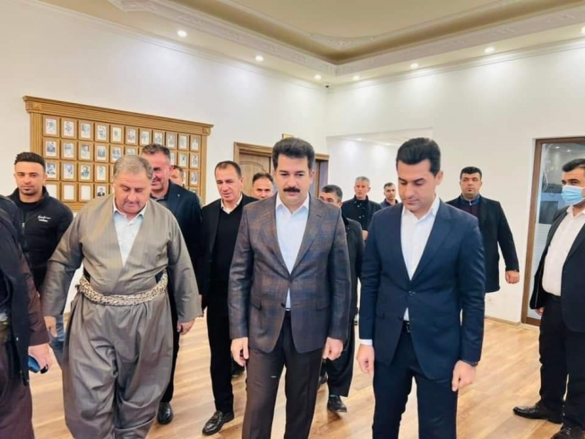 جێگرى پارێزگارى هەولێر، پێشوازى لە لێژنەیەک لە سەرپەرشتیارانی کەمپینى کەلار کرد