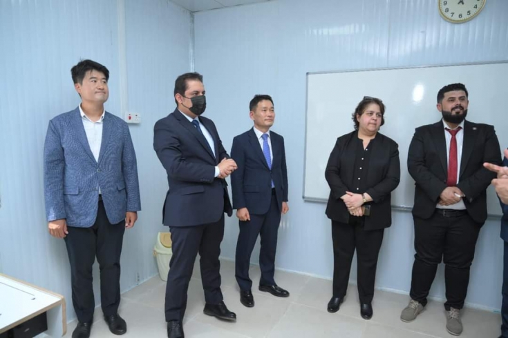 پارێزگاری هەولێر لە قوشتەپە لە رێورەسمی کردنەوەی قوتابخانەی پێکەوە ژیان ئامادە بوو