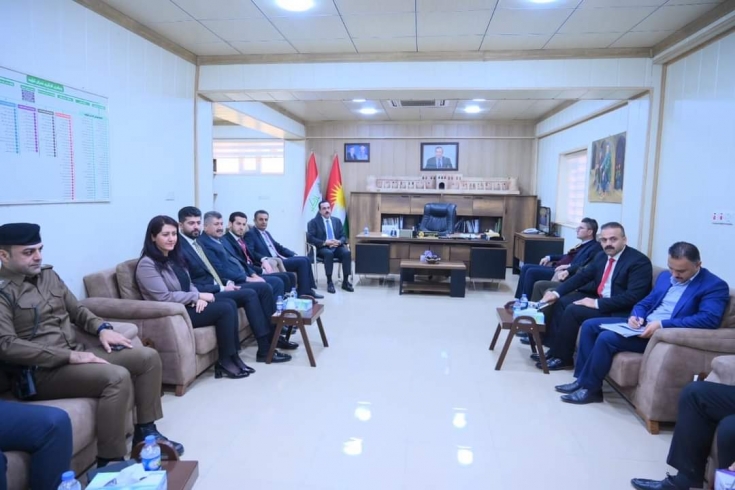 پارێزگاری هەولێر، لەگەڵ قائیمقام و سەرجەم بەڕیوەبەرى ناحییەکانى سنوورى قەزایی کۆیە کۆبۆوە