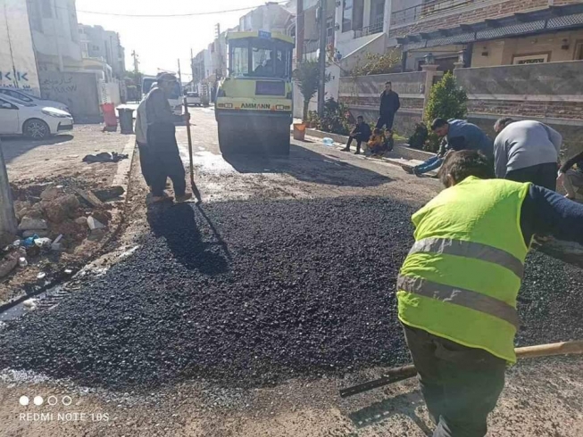 چاککردنەوە و قیڕتاوکردنەوەی بەشێک لە کۆڵانەکانی هەردوو گەڕەکی ماردین و نەورۆز