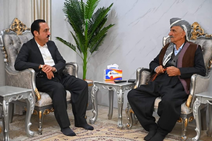 پارێزگاری هەولێر سەردانی پێشمەرگە و تێکۆشەری دێرین و کەسایەتی دیاری هەولێر جەوهەر قەهاری كرد