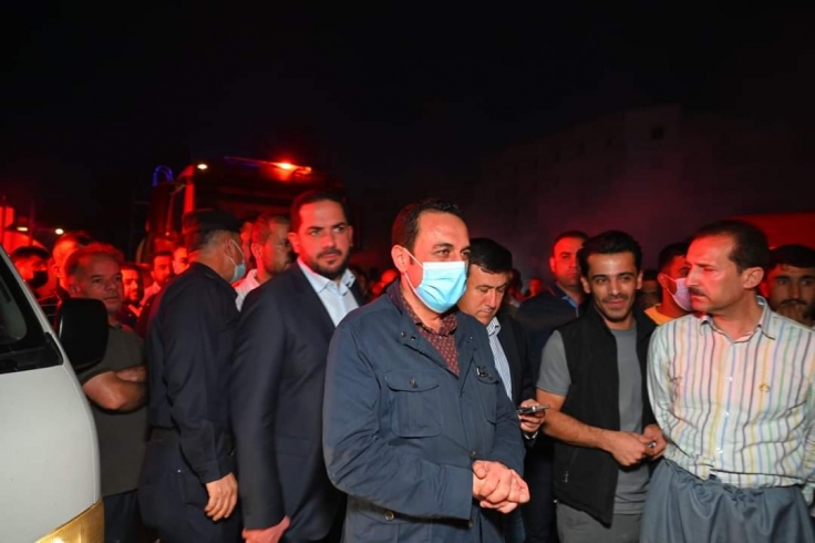 پارێزگاری هەولێر: لێکۆڵینەوە لە ڕووداوی ئاگرەکەی بەردەم بازاڕی نیشتیمان دەستی پێکردووەوە و دواتر هۆکارەکەی ڕادەگەێندرێت