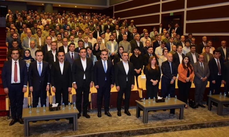 پارێزگارى هەولێر، بەشداری كۆبوونە‌وە‌یەکی فراوانی مە‌كتە‌بی رێكخستنی هەولێرى پارتى كرد