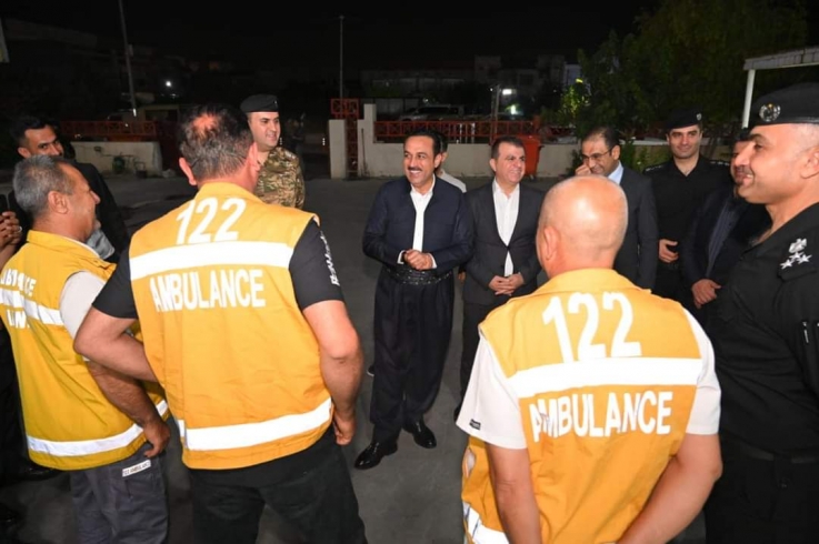 پارێزگاری هەولێر  سەنتەری هەماهەنگی فریا کەوتن 122بەسەرکردەوە