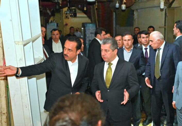 بەم نزیکانە سەرۆکوەزیران مەسروور بارزانی لە رێگەی بەرنامەیەکەوە هاوکاری زیانلێکەوتووانی بازاڕی قەیسەری هەولێر دەکات