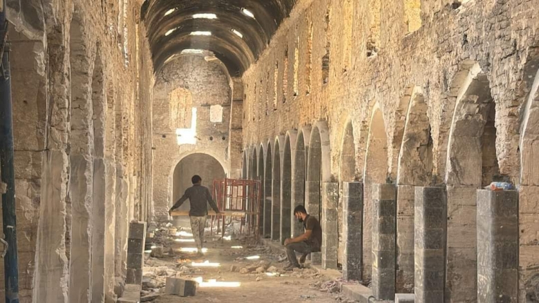 ئەمڕۆ هەینی... کارکردن لە نۆژەنکردنەوەی بازاڕی قەیسەریی بەردەوامە