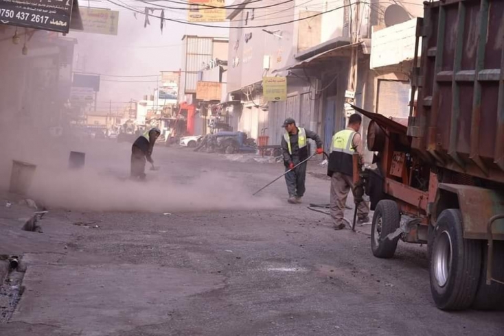 چاککردنەوەی چاڵ و شکستی شەقامەکان بەردەوامە