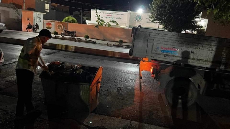 کەورگۆسک .. ڕێکخستنەوە و پاککردنەوەى شەقامەکان