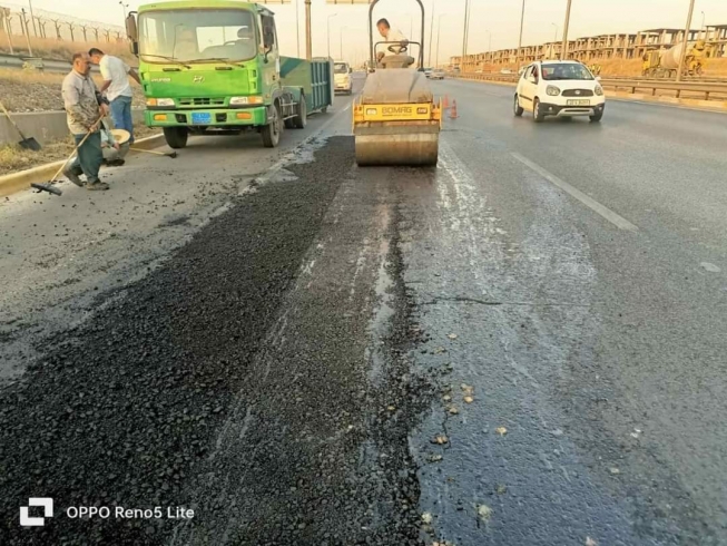 قیڕتاوکردن و چاککردنەوەی چاڵ و شکستی شەقامەکان