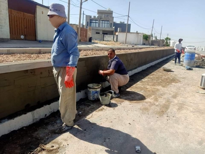 کارکردن لە دوورگەی ناوەندی جووت سایدی شەقامی 30 مەتری گەڕەکی شەهیدان بەردەوامە