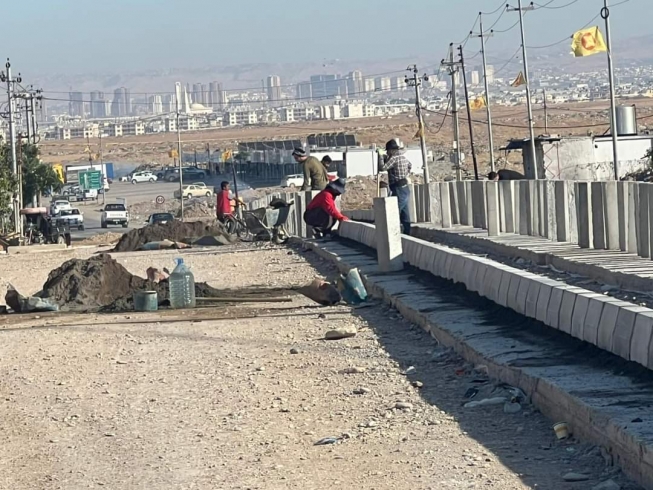 هەولێر..  جێبەجێکردنى پڕۆژەى دووسایدی سەرەكیی دارەتووی كۆن و نوێ
