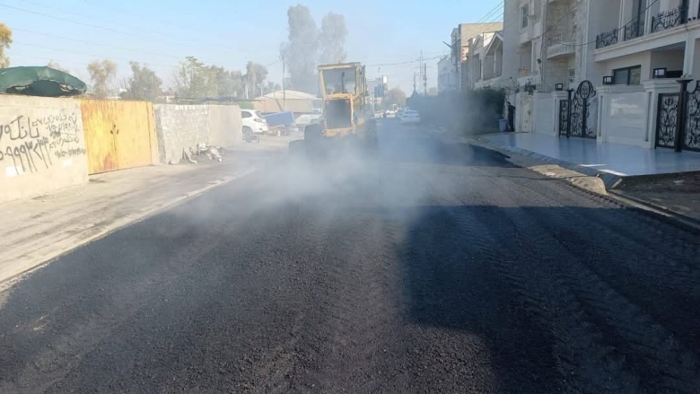 چاککردنەوەی چاڵ و شکستەکانی شەقام بەردەوامە
