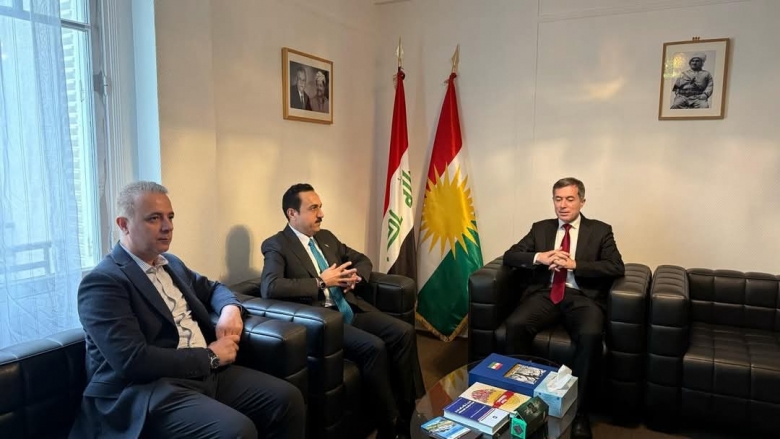 پاریس ... پارێزگاری هه‌ولێر، سەردانى نوێنەرایەتى حکومەتى هەرێمى کوردستانی لە فەڕەنسا کرد