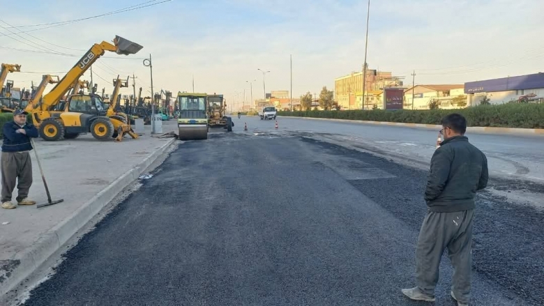 لە چوارچێوەی چاککردنەوەی چاڵ و شکستی شەقامەکان