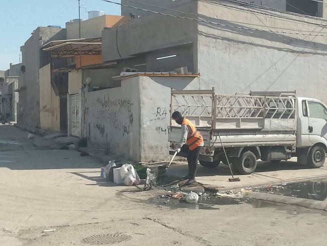 هەولێر... خاوێنکردنەوەی مەنهۆڵ و چەپەرەکانی ئاو وەرگرتن