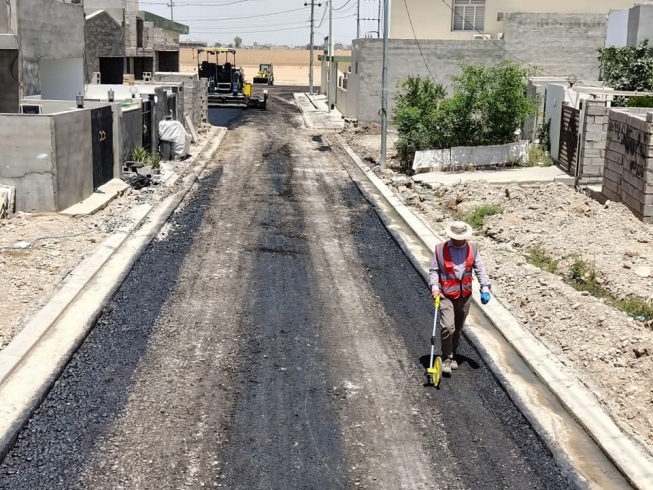 باغەمرە..  قیڕتاوکردنى چەند شەقامێک