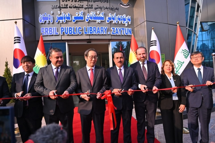 هەولێر ... دوای نۆژەنكردنەوەی دەروازە و باڵەخانەكەی، كتێبخانەی زەیتون كرایەوە