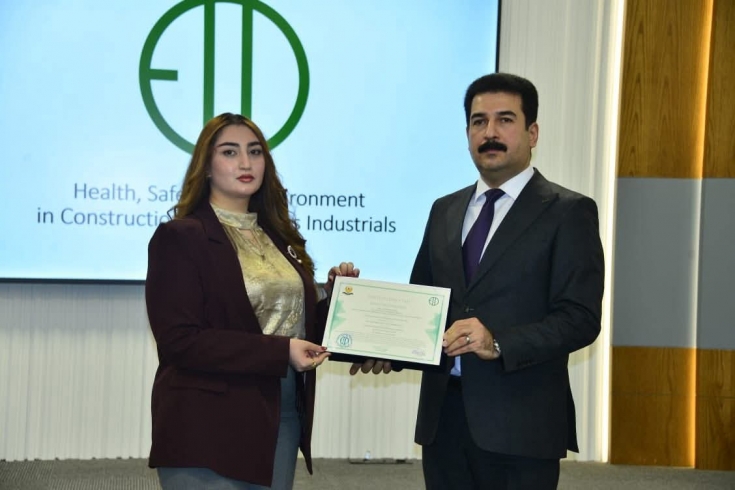 هەولێر ….. کۆتایی هێنان بە خولی راهێنانی سەلامەتی و تەندروستی، ژینگە HSE 