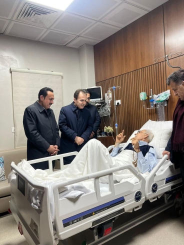 بەمەبەستی گەیاندنی سڵاوی سەرۆک بارزانی، دکتۆر پشتیوان سادق و ئومێد خۆشناو، سەردانی (شێخ محەمەد شاکەلی)یان کرد