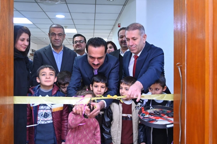 کردنەوەی بنكەیەكی تەندروستی خانەی نەوجەوانانی کوڕان و کچانی هەولێر