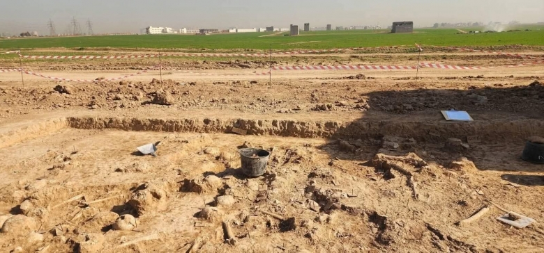 هه‌ولێر.. پێگه‌یه‌كی شوێنەواری كۆن لە باغلومناره‌ی هەولێر دۆزرایەوە