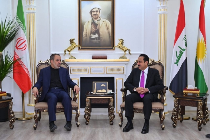 Erbil Governor Receives the Consul General of the Islamic Republic of Iran in Erbil