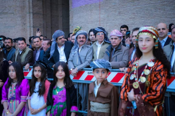  Igniting the Newroz and Kurdish New Year Flame at Erbil Citadel