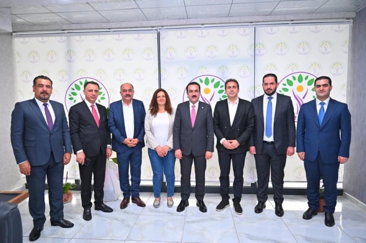 Diyarbakir.. Governor of Erbil visits the Equality and Peoples' Democracy Party DEM PARTI