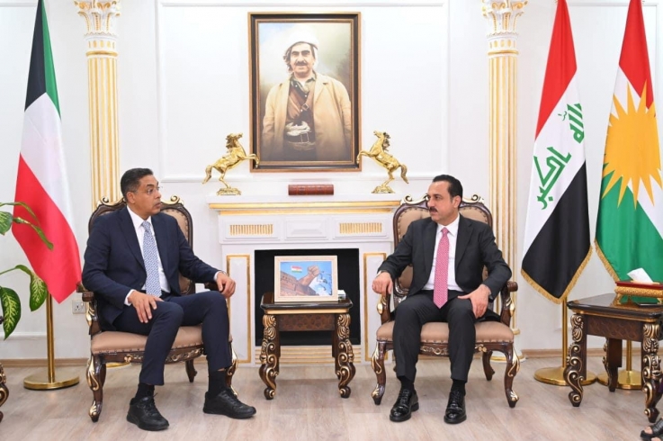The Governor of Erbil receives the Kuwaiti Ambassador to Iraq