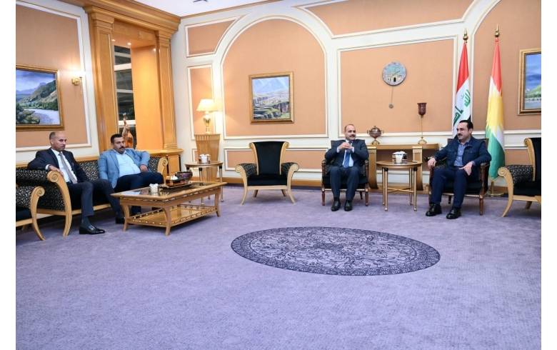 The Governor of Erbil receives the Deputy Governor of Najaf