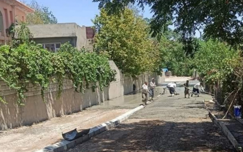 شەقڵاوە .. کۆنکرێتکردنی شەقامە ناوخۆییەکانى گەڕەکی ئازادی