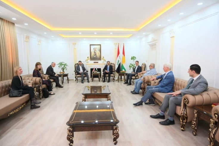        محافظ أربيل يستقبل وفدا من منظمة الإغاثة الدولية
