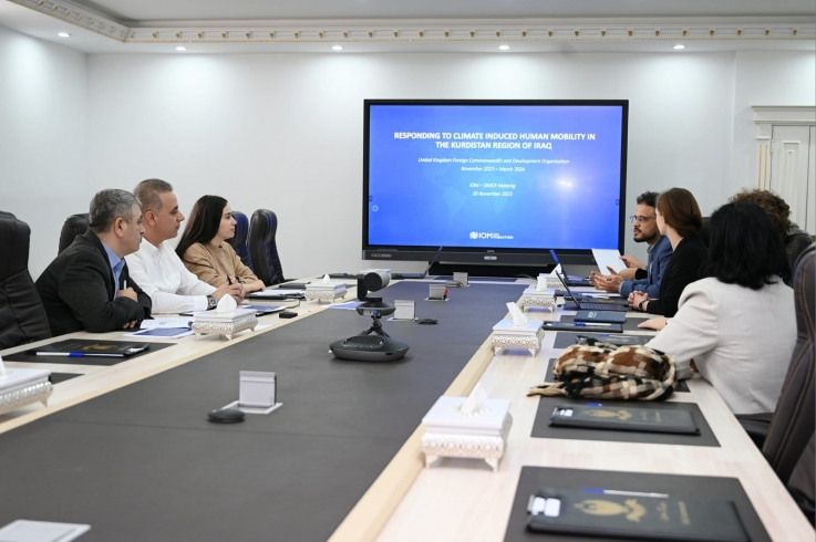 أربيل.. عقد اجتماع حول مشروع الهجرة الناجمة عن تغير المناخ في إقليم كوردستان والعراق